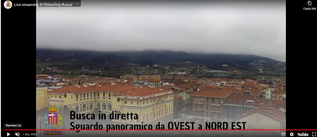 Busca in diretta, sguardo panoramico da ovest a nord-est